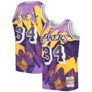 Cool Shaquille O'Neal Los Angeles Lakers Hardwood Classics 1996/97 Hyper Hoops Swingman Jersey Purple