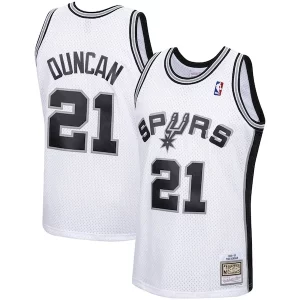 Cool Tim Duncan San Antonio Spurs 1998/99 Hardwood Classics Swingman Jersey White