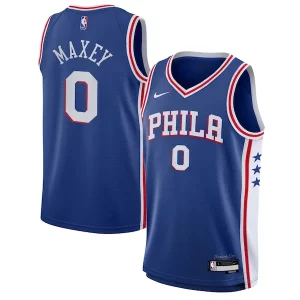 Cool Tyrese Maxey Philadelphia 76ers Nike Youth Swingman Jersey Icon Edition Royal