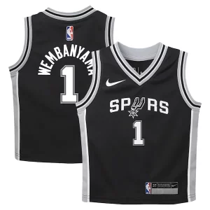 Stylish Victor Wembanyama San Antonio Spurs Nike Toddler Swingman Player Jersey Icon Edition Black