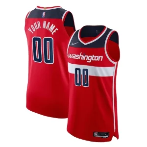 Cool Washington Wizards Nike 2021/22 Diamond Authentic Custom Jersey Icon Edition Red