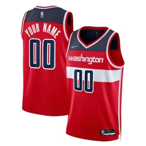 Cool Washington Wizards Nike 2021/22 Diamond Swingman Custom Jersey Icon Edition Red