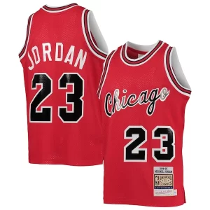 Cool Youth Chicago Bulls Michael Jordan Red 1984/85 Hardwood Classics Authentic Jersey