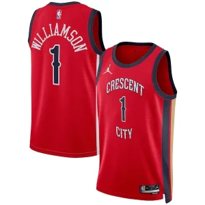 Cool Zion Williamson New Orleans Pelicans Jordan Brand Unisex Swingman Jersey Statement Edition Red
