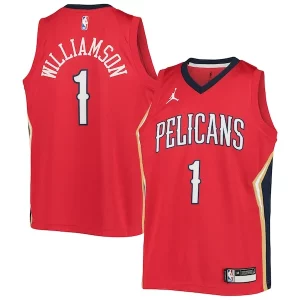 Cool Zion Williamson New Orleans Pelicans Jordan Brand Youth 2020/21 Swingman Player Jersey Statement Edition Red