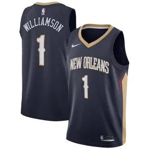 Cool Zion Williamson New Orleans Pelicans Nike 2019 NBA Draft First Round Pick Swingman Jersey Navy Icon Edition/White