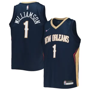 Cool Zion Williamson New Orleans Pelicans Nike Youth 2021/22 Diamond Swingman Jersey Icon Edition Navy