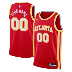 Fantastic Atlanta Hawks Nike Unisex Swingman Custom Jersey Red Icon Edition