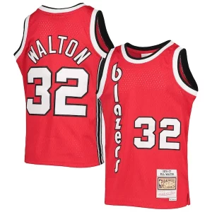 Fantastic Bill Walton Portland Trail Blazers Youth 1976/77 Hardwood Classics Swingman Jersey Black