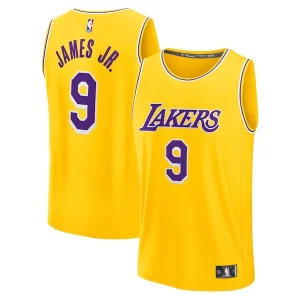 Fantastic Bronny James Los Angeles Lakers 2024 NBA Draft Fast Break Player Jersey Icon Edition Gold
