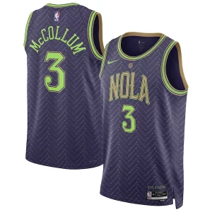 Fantastic CJ McCollum New Orleans Pelicans Nike Unisex 2024/25 Swingman Player Jersey City Edition Purple