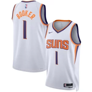 Fantastic Devin Booker Phoenix Suns Nike Unisex Swingman Jersey Association Edition White/Purple