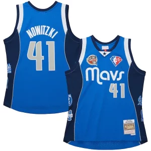 Fantastic Dirk Nowitzki Dallas Mavericks Unisex Hall of Fame Class of 2023 Throwback Swingman Jersey Blue