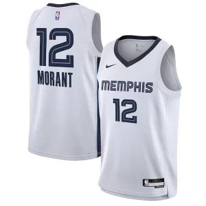 Fantastic Ja Morant Memphis Grizzlies Nike Youth Swingman Jersey Association Edition White