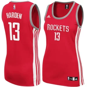 Fantastic James Harden Houston Rockets adidas Women's Replica Jersey Red