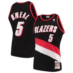 Fantastic Jermaine O'Neal Portland Trail Blazers 1999/00 Hardwood Classics Swingman Jersey Black
