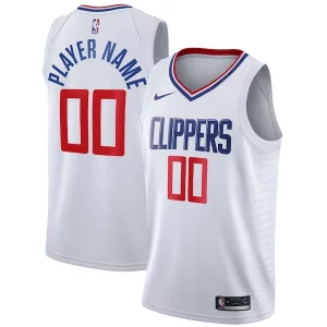Fantastic LA Clippers Nike 2020/21 Swingman Custom Jersey Association Edition White