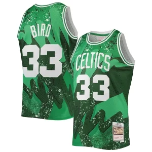 Fantastic Larry Bird Boston Celtics Hardwood Classics 1985/86 Hyper Hoops Swingman Jersey Kelly Green