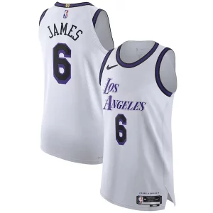Fantastic LeBron James Los Angeles Lakers Nike 2022/23 Authentic Jersey City Edition White