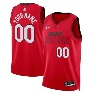 Fantastic Miami Heat Nike Unisex 2024/25 Custom Swingman Jersey City Edition Red