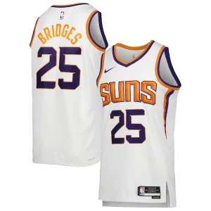 Fantastic Mikal Bridges Phoenix Suns Nike Unisex Swingman Jersey Association Edition White/Purple