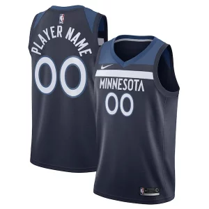Fantastic Minnesota Timberwolves Nike Swingman Custom Jersey Navy Icon Edition