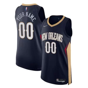 Fantastic New Orleans Pelicans Nike 2021/22 Diamond Authentic Custom Jersey Icon Edition Navy