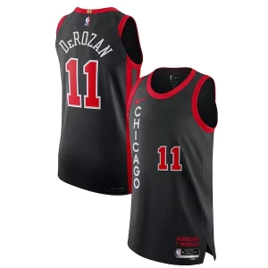 Fantastic Nike DeMar DeRozan Chicago Bulls Authentic Jersey City Edition Black
