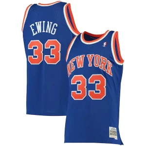 Fantastic Patrick Ewing New York Knicks 1991/92 Big & Tall Hardwood Classics Swingman Jersey Blue