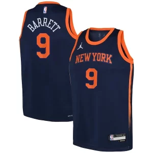 Fantastic RJ Barrett New York Knicks Jordan Brand Youth Swingman Jersey Statement Navy