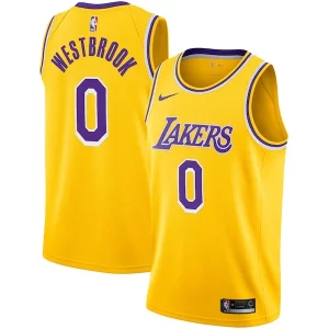 Fantastic Russell Westbrook Los Angeles Lakers Nike 2020/21 Swingman Player Jersey Gold Icon Edition