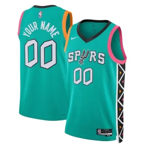 Fantastic San Antonio Spurs Nike Unisex 2022/23 2022/23 Swingman Custom Jersey City Edition Turquoise