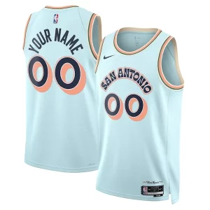 Fantastic San Antonio Spurs Nike Unisex 2024/25 Custom Swingman Jersey City Edition Light Blue