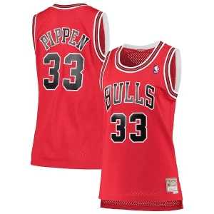 Fantastic Scottie Pippen Chicago Bulls Women's 1997/98 Hardwood Classics Swingman Jersey Red