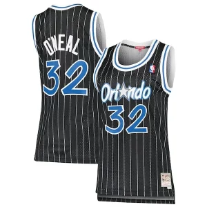 Fantastic Shaquille O'Neal Orlando Magic Women's 1995/96 Hardwood Classics Swingman Jersey Black