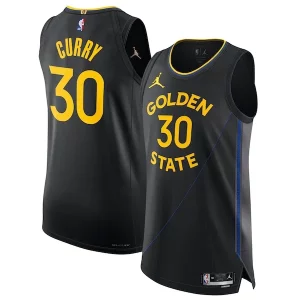 Fantastic Stephen Curry Golden State Warriors Jordan Brand 2024/25 Authentic Jersey Statement Edition Black