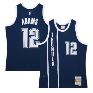 Fantastic Steven Adams Oklahoma City Thunder Hardwood Classics Swingman Jersey Navy