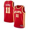 Fantastic Trae Young Atlanta Hawks Nike Youth Swingman Jersey Icon Edition Red