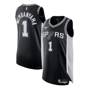 Fantastic Victor Wembanyama San Antonio Spurs Nike Authentic Jersey Icon Edition Black