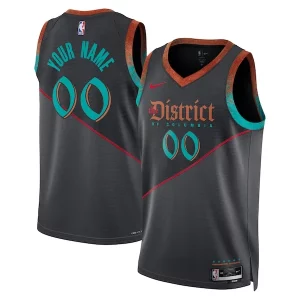 Fantastic Washington Wizards Nike Unisex 2023/24 Custom Swingman Jersey Black City Edition