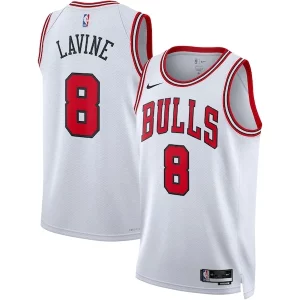 Fantastic Zach LaVine Chicago Bulls Nike Unisex Swingman Jersey Association Edition White/Red