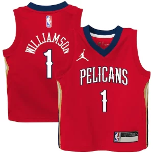 Fantastic Zion Williamson New Orleans Pelicans Jordan Brand Toddler 2020/21 Jersey Red Statement Edition