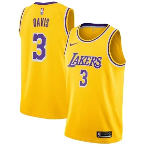 Gorgeous Anthony Davis Los Angeles Lakers Nike 2019/20 Swingman Jersey Gold Icon Edition
