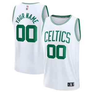 Amazing Boston Celtics Fast Break Custom Jersey Association Edition White/Kelly Green/Black