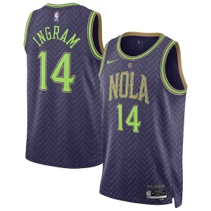 Gorgeous Brandon Ingram New Orleans Pelicans Nike Unisex 2024/25 Swingman Player Jersey City Edition Purple