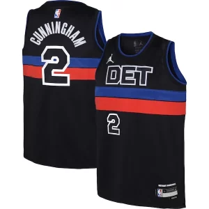 Gorgeous Cade Cunningham Detroit Pistons Jordan Brand Youth Swingman Jersey Statement Edition Black