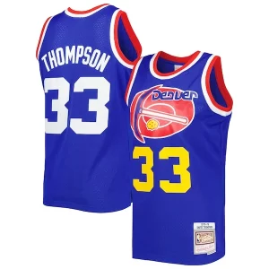 Gorgeous David Thompson Denver Nuggets Hardwood Classics 1975/76 Swingman Jersey Royal