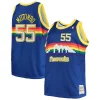 Gorgeous Dikembe Mutombo Denver Nuggets 1991/92 Big & Tall Hardwood Classics Swingman Jersey Royal