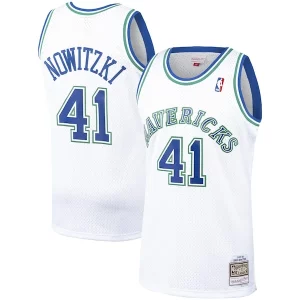 Gorgeous Dirk Nowitzki Dallas Mavericks 1998/99 Hardwood Classics Swingman Jersey White