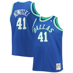 Gorgeous Dirk Nowitzki Dallas Mavericks Big & Tall 1998/99 Hardwood Classics Swingman Jersey Blue